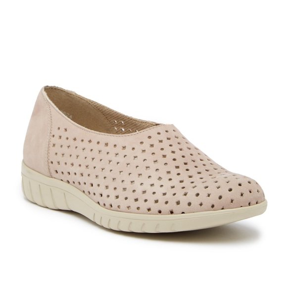 Munro New SKIPPER Nubuck Perforated Sneakers Shoe Comfort Wedge Flats Women's 9W - Picture 4 of 17